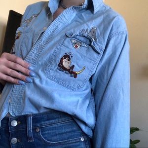 Vintage Warner Bro’s Button Up